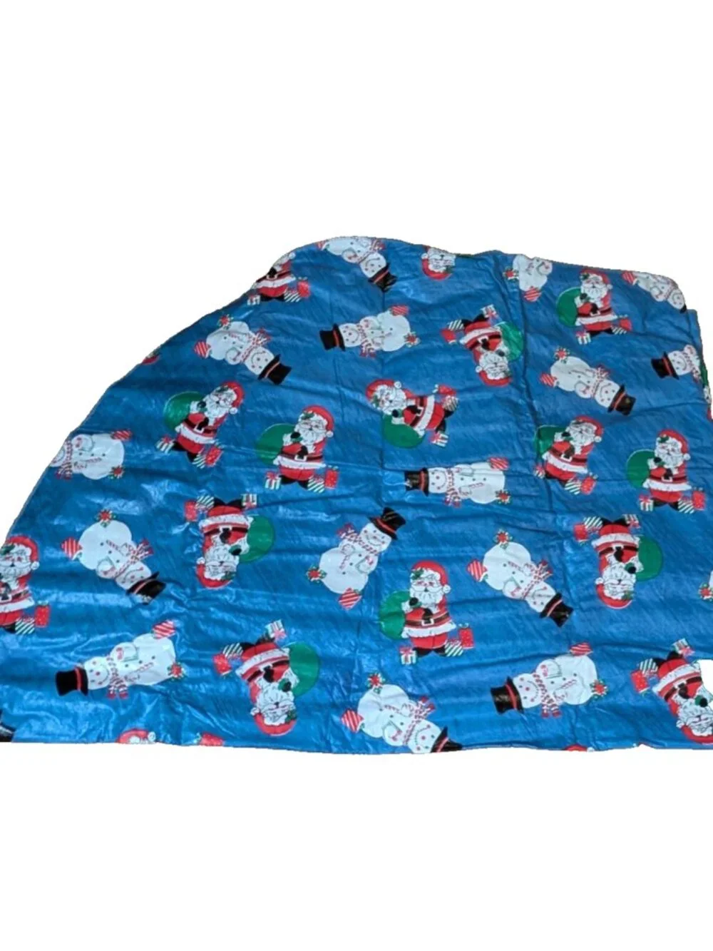 Christmas Tablecloth Santa & Snowmen aprox 66